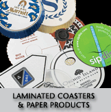 Laminated Coasters and Other Products