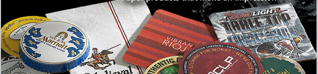 Custom Printed Napkins, Coasters, Beer Mats